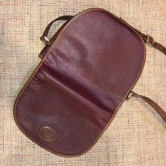 GUCCI PLUS Wine Red Tumbled Leather Crossbody Messenger Shoulder Bag VINTAGE